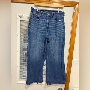 American Eagle Outfitters Dark wide leg jeans